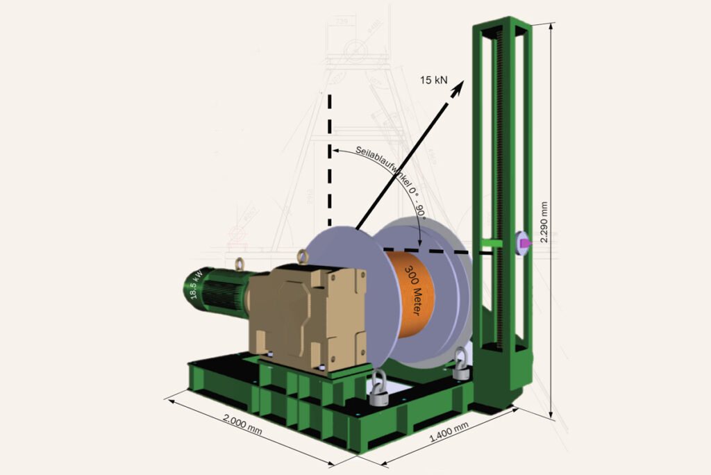 Förderhaspel FH-BsS 15-1-18-300-